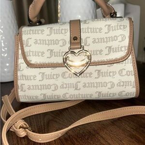 Juicy Couture Beige and Brown Crossbody Bag